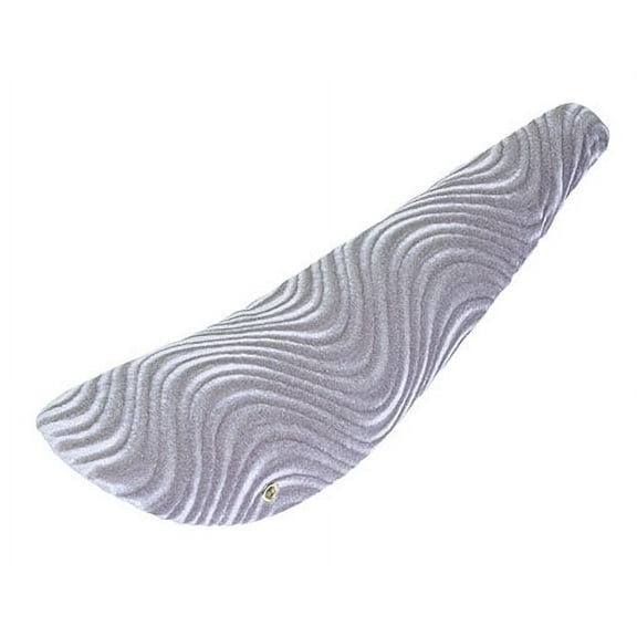 Silver 20" Bike Banana Saddle Velour. Banana seat for 20" bikes. Bicycle part for lowrider, cruiser, bike part.