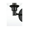 thumbnail image 4 of Living District Jaelynn 1-Light Iron & Glass Bath Sconce in Black/Clear, 4 of 5