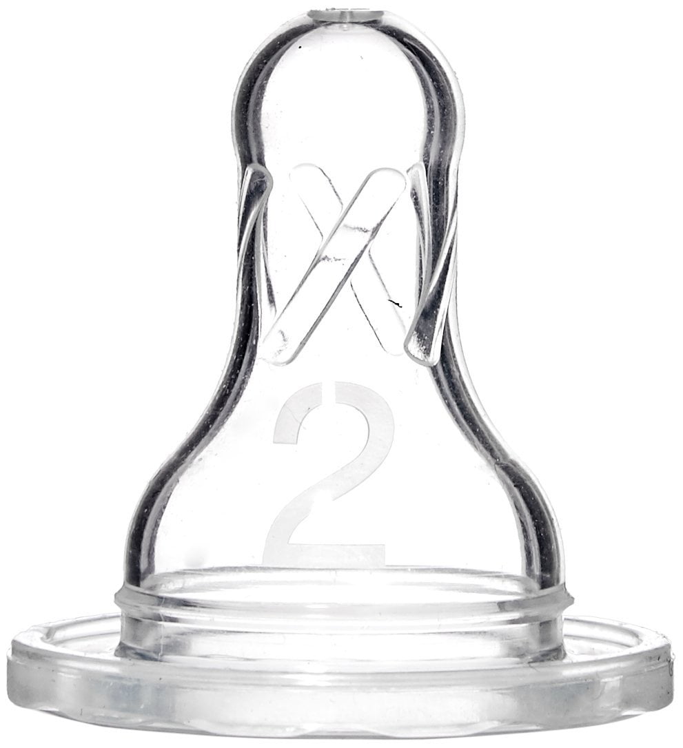 Dr Brown 2pk Level 2 Nipp Size 2ct Dr. Brown'S 2pk Level 2 Standard Nipple, 3-6 Months