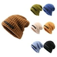 thumbnail image 4 of WREESH Women's Fall Winter Knitted Beret Thickened Warm Hat, Versatile Knitted Hat Show Face Small Artist Hat Blue, 4 of 4