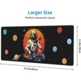 thumbnail image 5 of Funny Cool Astronaut Universe Space Star Planet Mouse Pad 31.5x11.8 in Desk Accessories Big Extended Non-Slip Rubber Base Mousepad with Stitched Edges Gaming Pc Desktop Large Mouse Pad, 5 of 6
