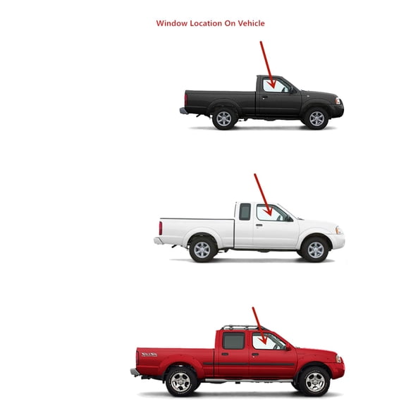 Passenger Right Side Front Door Window Door Glass Compatible with Nissan Frontier Pickup/Nissan XTerra 1998-2004 Models