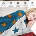 thumbnail image 3 of Creowell Patriotic Gnomes Blanket, Memorial Day Independent Day Gifts, 4th of July Decoration Labor Day Veterans Day Bed Throw Flannel Plush Super Soft Quilt Throw for Sofa Couch 40x50in, 3 of 6