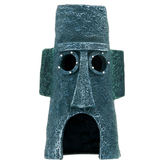 Penn-Plax SpongeBob Squarepant Resin Aquarium Decor - Squidward Tentacles Island Home - 6" Tall