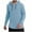Sky Blue, variant on Annhoo Men's Hooded Sweater Drawstring Solid Color Ribbed Knit Shirts Long Sleeve Button Casual Tops Fall Winter Clothes