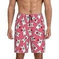 thumbnail image 3 of Lsque French Bulldog And Heart Mens Sleep Pajama Shorts,Short Pajama Pants, Cotton Ultra-Soft Knit-XX-Large, 3 of 9