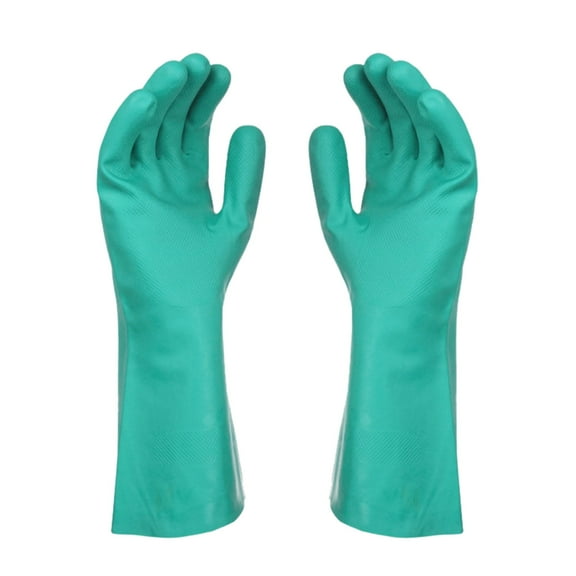 FACIWHL Reusable Household Dishwashing Cleaning Latex Gloves, Cotton Lining, Kitchen Gloves