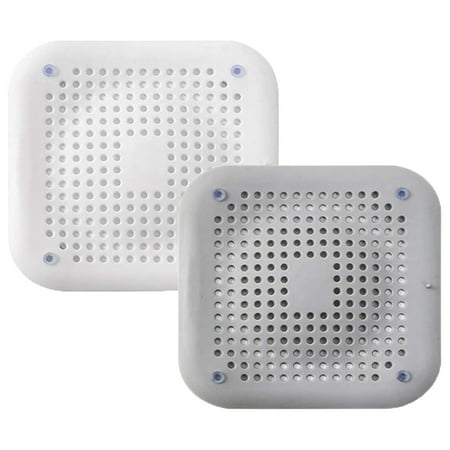 

Drain Hair Catcher 2 Pcs Silicone Drain Cover with Suction Cups