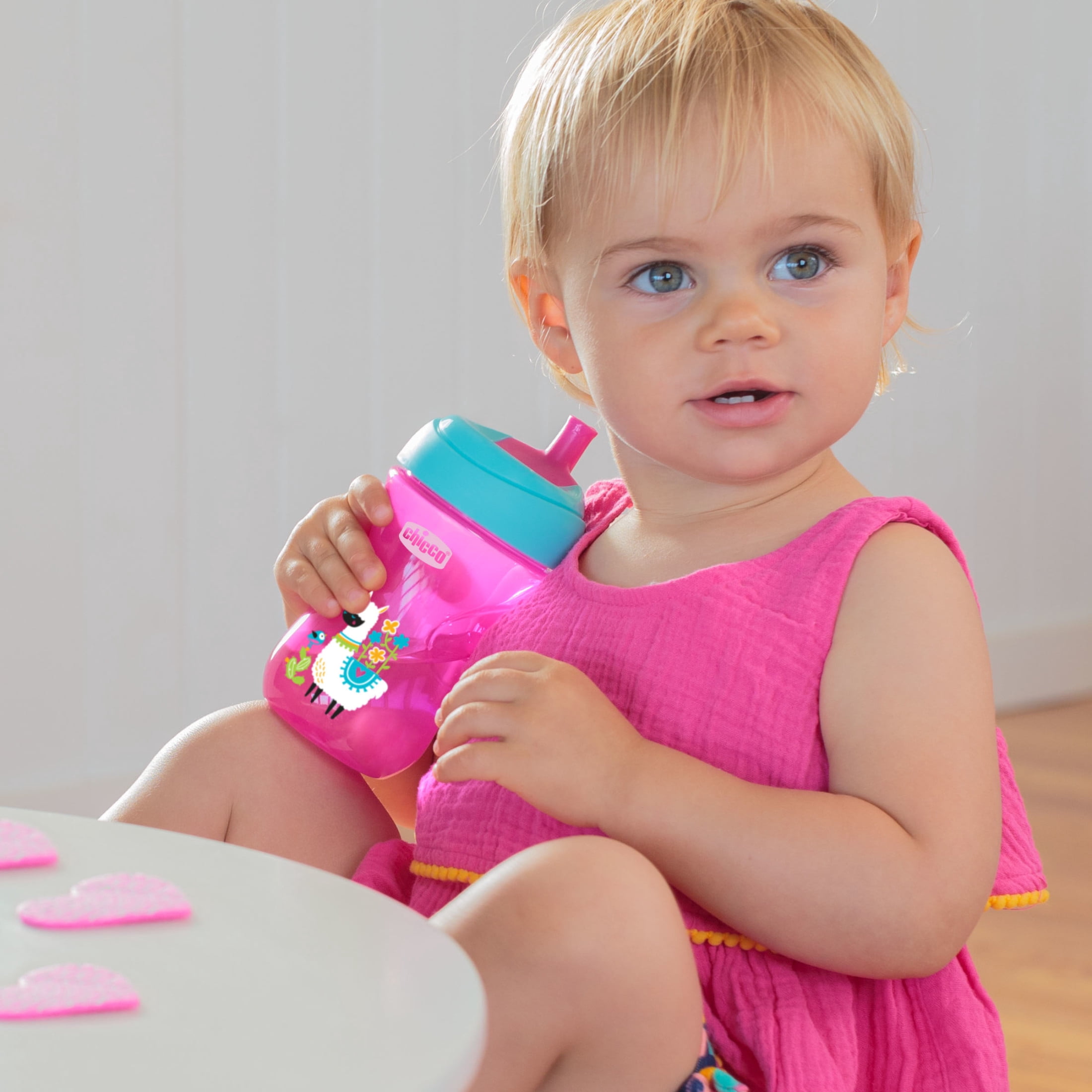Chicco Sport Spout Trainer Sippy Cup Pink/Purple, 9m+ 9oz (2pk)