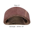 thumbnail image 2 of Unique Bargains 10Pcs 3"x18" Aluminum Oxide Sanding Belts 40 Grit Sandpaper for Portable Belt Sander, 2 of 6