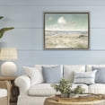 thumbnail image 3 of Stupell Industries Coastal Water View with Clouds Brown Floating Frame Canvas Art, 31 x 25, by Christy McKee, 3 of 8