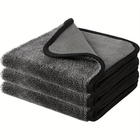Magic Microfiber Cleaning Cloths (3-Pack) - Ultra-Soft, Streak-Free Towels for Car Detailing, Kitchen, Glasses & Electronics - Reusable & Lint-Free