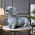 thumbnail image 4 of Tiitstoy Dachshund Statue Garden Decor, Dachshund Dog Decoration Antique Style Resin Crafts Dog Lover Gift for Garden Patio Lawn Courtyard Home Desktop Decoration White, 4 of 4