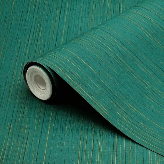 CCOCC Green Grasscloth Peel and Stick Wallpaper Vintage 15.7"×78.7" | Texture Contact Paper for Cabinets Waterproof Wallpaper Self Adhesive Removable Wall Paper for Bedroom Walls Furniture Desk