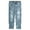 LightBlue-2601, variant on KIDSCOOL SPACE Little Girls Jeans,Elastic Band Inside Ripped Holes Denim Pants,4-5 Years