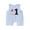 Blue One Cake, variant on Newborn Baby Boy Girl 1st Birthday Golf Outfits Sleeveless Stripe Tank Romper Embroidery Jumpsuit Summer Clothes