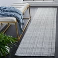 thumbnail image 2 of SAFAVIEH Marbella Eleanor Plaid Runner Rug, Grey/Ivory, 2'3" x 9', 2 of 8