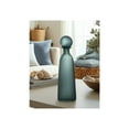 thumbnail image 3 of Glass Vase with Vertical Ribbed Detailing and Round Stopper Accent Aligned to Coastal Trend for Modern Decorative Display in Contemporary Interior Settings, 3 of 13
