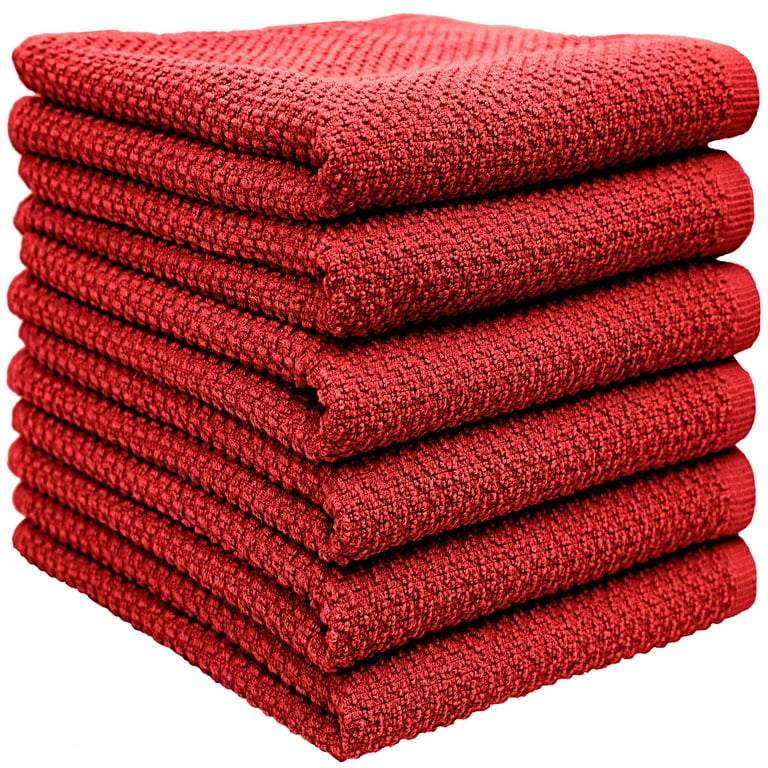 Premium Kitchen Towels (16”x 28”, 6 Pack) – Large Cotton Kitchen
