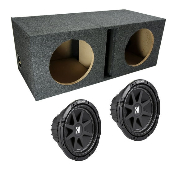 Harmony Accessory Master Kicker Dual Comp C10 10" Vented Sub Box, Single 4 Ohm, 150 Watts