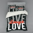 thumbnail image 2 of Ambesonne Live Laugh Love Bedding Set 3 Pcs, Antique Damask, Twin, Multicolor, 2 of 3