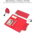 thumbnail image 2 of iphone 7/8 leather wallet case wide buckle separable red case, 2 of 7