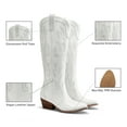 thumbnail image 6 of DREAM PAIRS Womens Knee High Boots Cowboy Cowgirl Pull On Embroidered Western Boots, 6 of 8