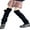 Black Hairball Long A, variant on Womens Lolita Knit Long Socks Leg Warmers Harajuku Japanese Kawaii Boot Socks Winter Ankle Heap Sock
