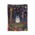 thumbnail image 7 of Ultra Soft Throw Plush, My Neighbor Totoro Bedding Fleece Blanket for Sofa Bed Travel 50"x40", 7 of 7