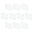 thumbnail image 1 of Soporte de señalización acrílico para montaje en pared de 3.5 x 2.4 pulgadas, soporte de señalización de plástico transparente horizontal, paquete de 10, 1 of 5