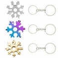 thumbnail image 1 of Pocketable Wrench 18 In 1 Snowflake Multitool,Stainless Steel Hand Tools-Snow Wrench, 1 of 7