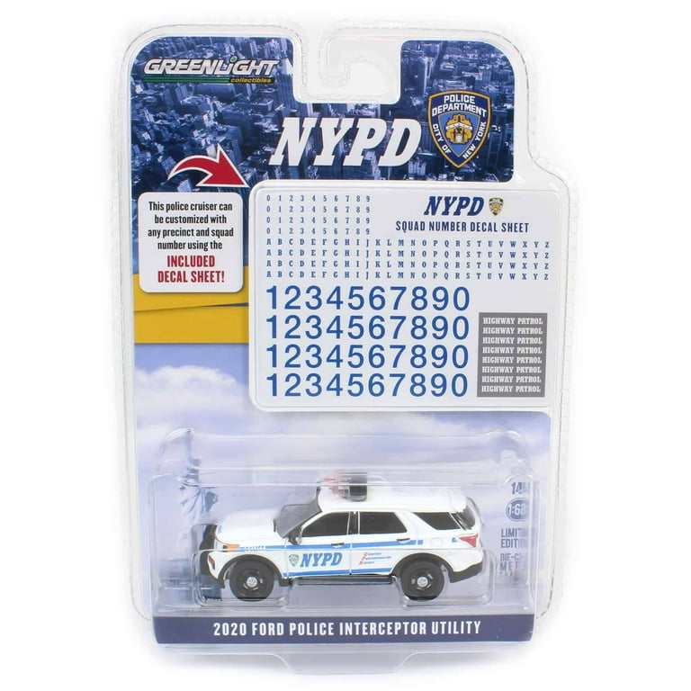 1/64 グリーンライト　NYPD 4台セット　NYPD-EDITION Greenlight 1/64 Hot Pursuit NYPD 4-Pack Edition Film Reels W