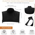 thumbnail image 2 of CAILDANL Fake Turtleneck Detachable Collars Set Half Top Mock Blouse Collar for Women Men, 2 of 6