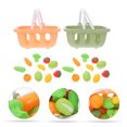 thumbnail image 2 of MLINS 2 Sets Mini Shopping Baskets Dollhouse Basket with Artificial Vegetable Fruit, 2 of 6
