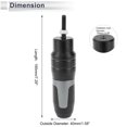 thumbnail image 4 of 10mm Motorcycle Slider Frame Aluminum Alloy Wheel Fairing Protection Crash Pad Protector Guard 40mm 185mm Titanium Tone 1 Pc, 4 of 7