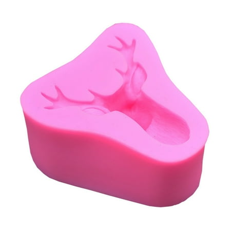 

wendunide kitchen gadgets Christmas Chocolate Molds Christmas Molds Silicone Non Stick Christmas Baking Molds For Chocolate Candy Pink