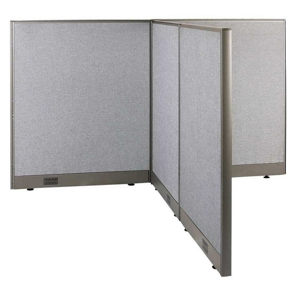 GOF T-shaped Freestanding Partition (60”D x 72”W x 48”H) Office Room Divider, Privacy Screen, Workstation Cubicle