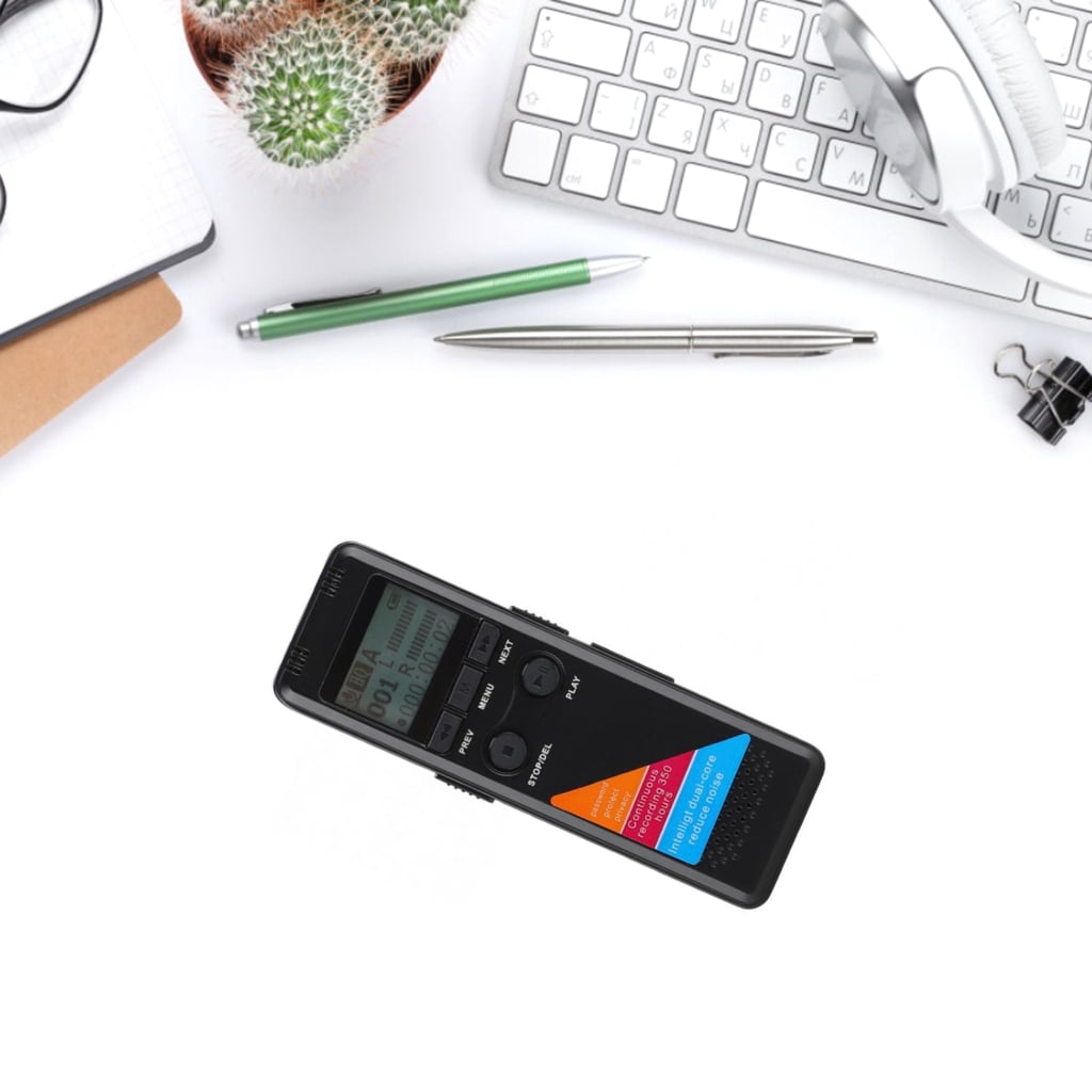 8/32GB Digital Voice Recorder Recording Voice Recorder with Playback 1536kbps