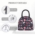thumbnail image 4 of Yiaed Breast Cancer Awareness1 Print Lunch Bag Adult Insulated Lunch Box, Leakproof Cooler Food Lunch Containers Reusable High Capacity Lunch Tote Bags-One Size, 4 of 6