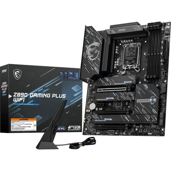 MSI Z890 Gaming Plus WiFi Gaming Motherboard (Supports Core Ultra Series 2 Intel Processors, LGA 1851, DDR5, PCIe 5.0, M.2, SATA, 5Gbps LAN, USB Type-C, Wi-Fi