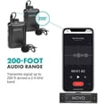 thumbnail image 6 of Movo Photo EDGE-DI-DUO Dual Digital Wireless Microphone System with 2x Omnidirectional Lavalier Microphones for Apple iPhones, 6 of 8