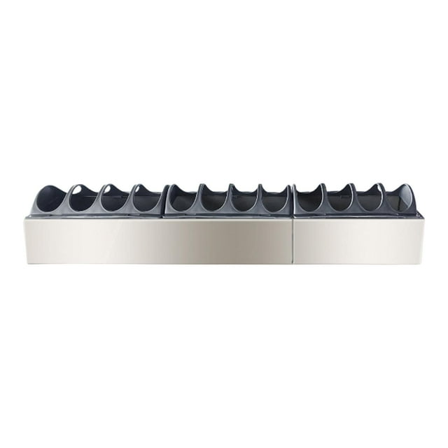 Comedero para aves de corral Bandeja de alimentación para aves Contenedor de acero inoxidable Bebedero para 60 cm x 10 cm