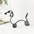 thumbnail image 5 of Metal Dog Minimalist Art Wall Sculpture,Abstract Metal Wire Geometric Line Drawing Art Statue，Metal Dog Wall Decor Minimalist Living Room Wall Decor (Dachshund), 5 of 6