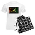 thumbnail image 6 of CafePress - Teach Peace Men's Light Pajamas - Men's Light Loose Fit Cotton Pajama Set, 6 of 7
