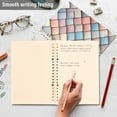 thumbnail image 4 of FORMRS 1-Subject Spiral Notebook 8" x 5" College Ruled 60 Refillable Sheet A5 Hard Cover, Red Art Pattern, 4 of 7