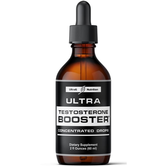 Ultra6 Nutrition Testosterone Booster for Men - Mens and Women Health Supplements - Supplement with Tongkat Ali   Tribulus Terrestris for Male Enhancement - Supports Muscle Recovery & Energy Boost