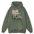 thumbnail image 2 of Sudadera con capucha estilo hip hop para hombre, ropa retro desgastada, con lavado desgastado, 100 % algodón, de gran tamaño y gruesa., 2 of 5