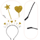 thumbnail image 3 of Diadema con purpurina Linda luna, estrella, corazón, diadema, tiara, fiesta de cumpleaños, corona, tiara, tiara Adepaton CPB-DE-LYY1011-1, 3 of 5