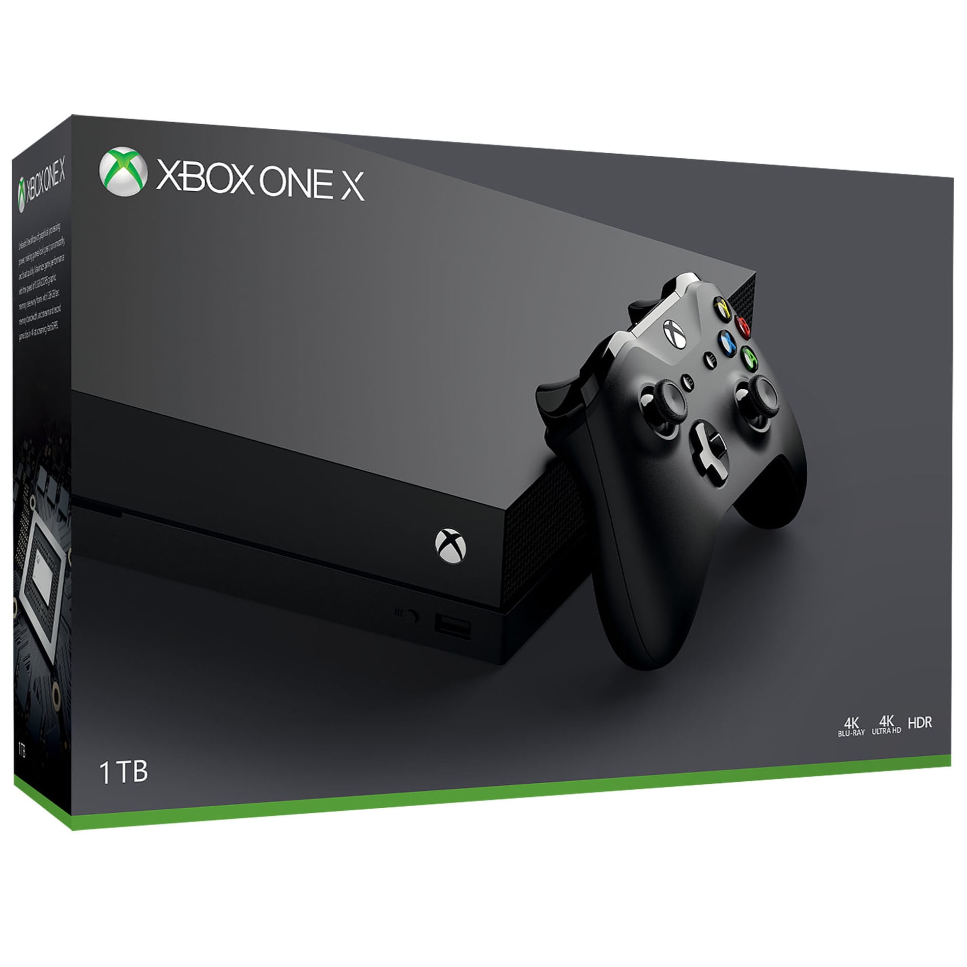 Bestaan lijn gebonden Microsoft Xbox One X 1TB Console, Black, CYV-00001 - Walmart.com