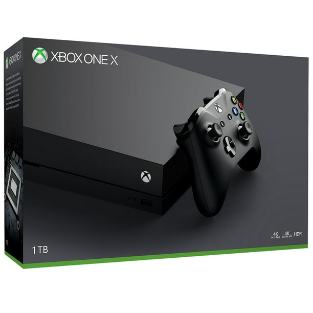 Microsoft Xbox One X 1tb Console Black Cyv 00001 Walmart Com Walmart Com - roblox game for xbox one x
